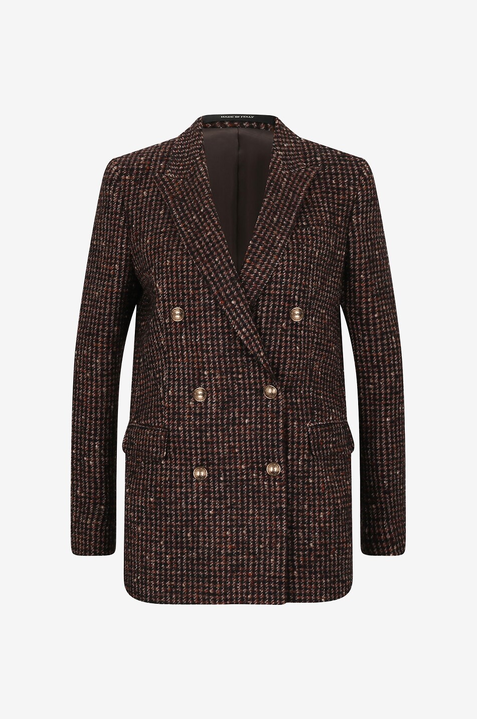 Hahnentritt-Blazer aus Wolle Jasmine