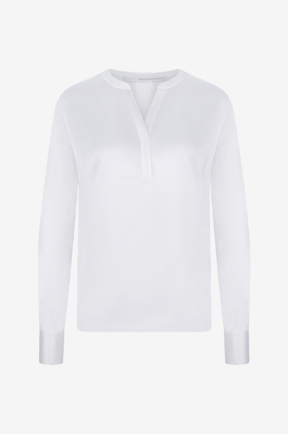 HERZEN'S ANGELEGENHE Langärmelige Bluse aus Seide Damen WEISS 1