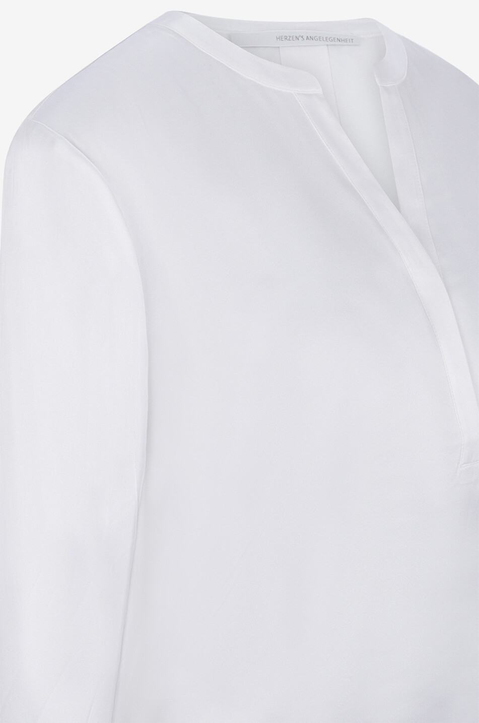 HERZEN'S ANGELEGENHE Langärmelige Bluse aus Seide Damen WEISS 3