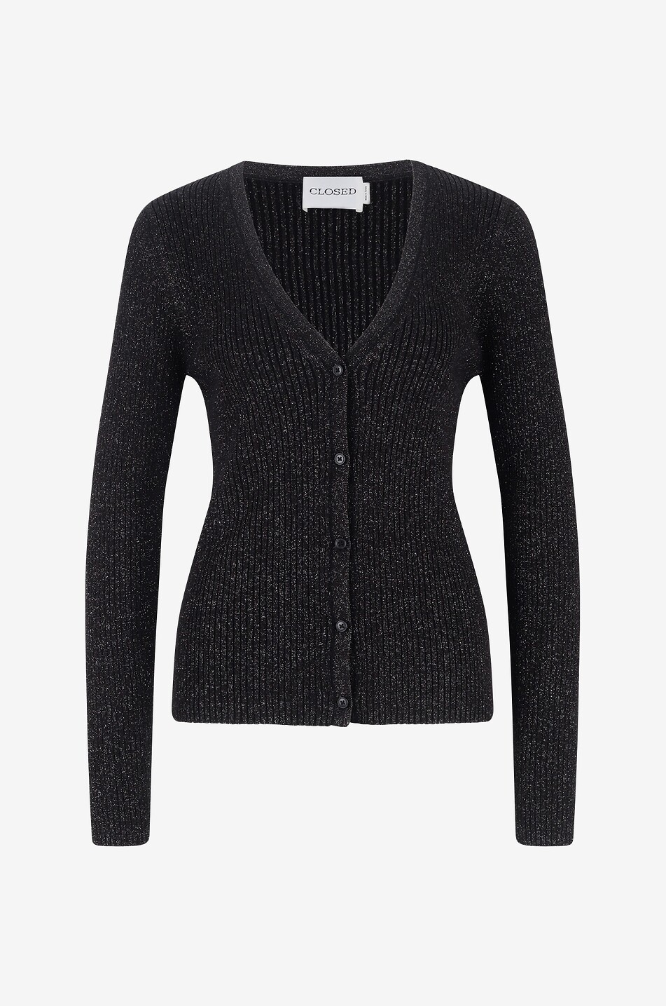 Wool and viscose cardigan