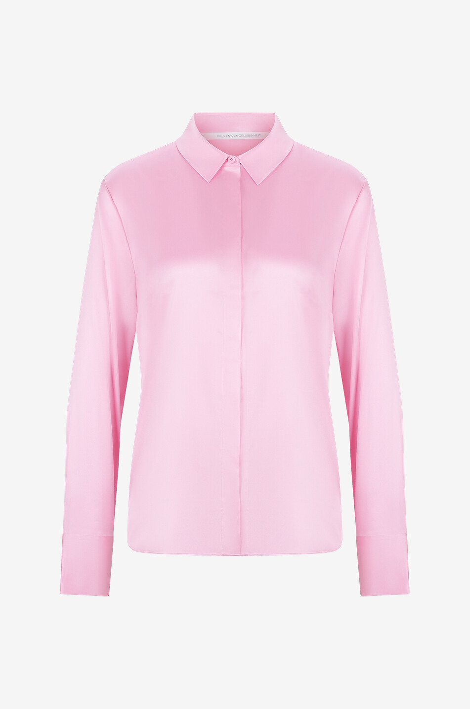 Langärmeliges Hemd aus Seide
