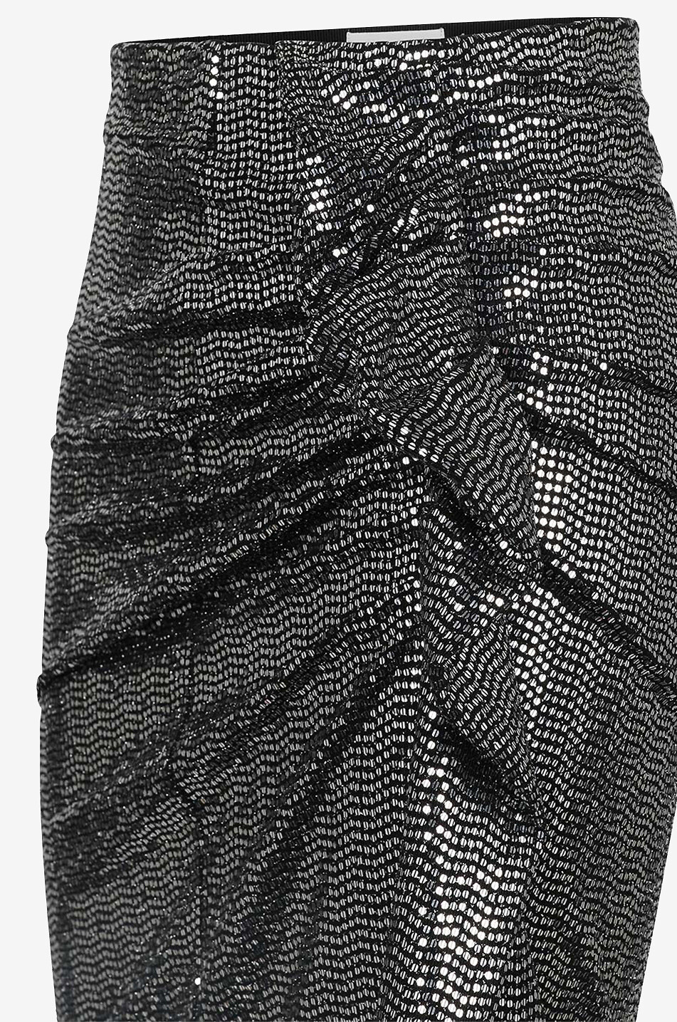 Dolene asymmetric sequin mini skirt