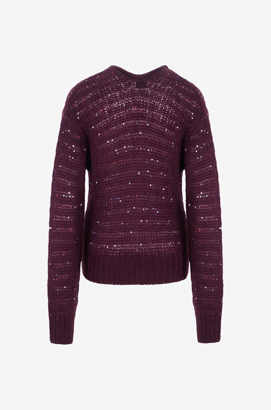 Pull à col en V en mohair