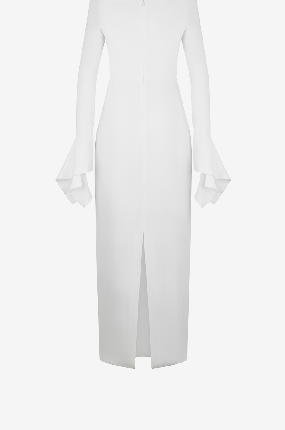 Robe longue en crêpe à épaules dénudées The Amalie