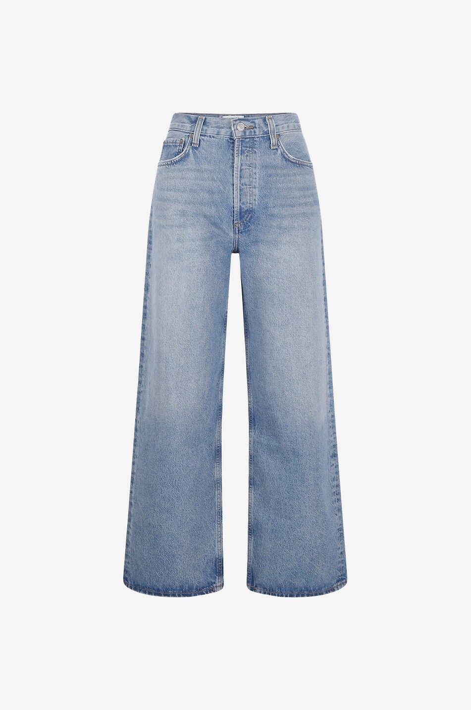 Jeans mit geradem Bein aus Biobaumwolle Low Slung