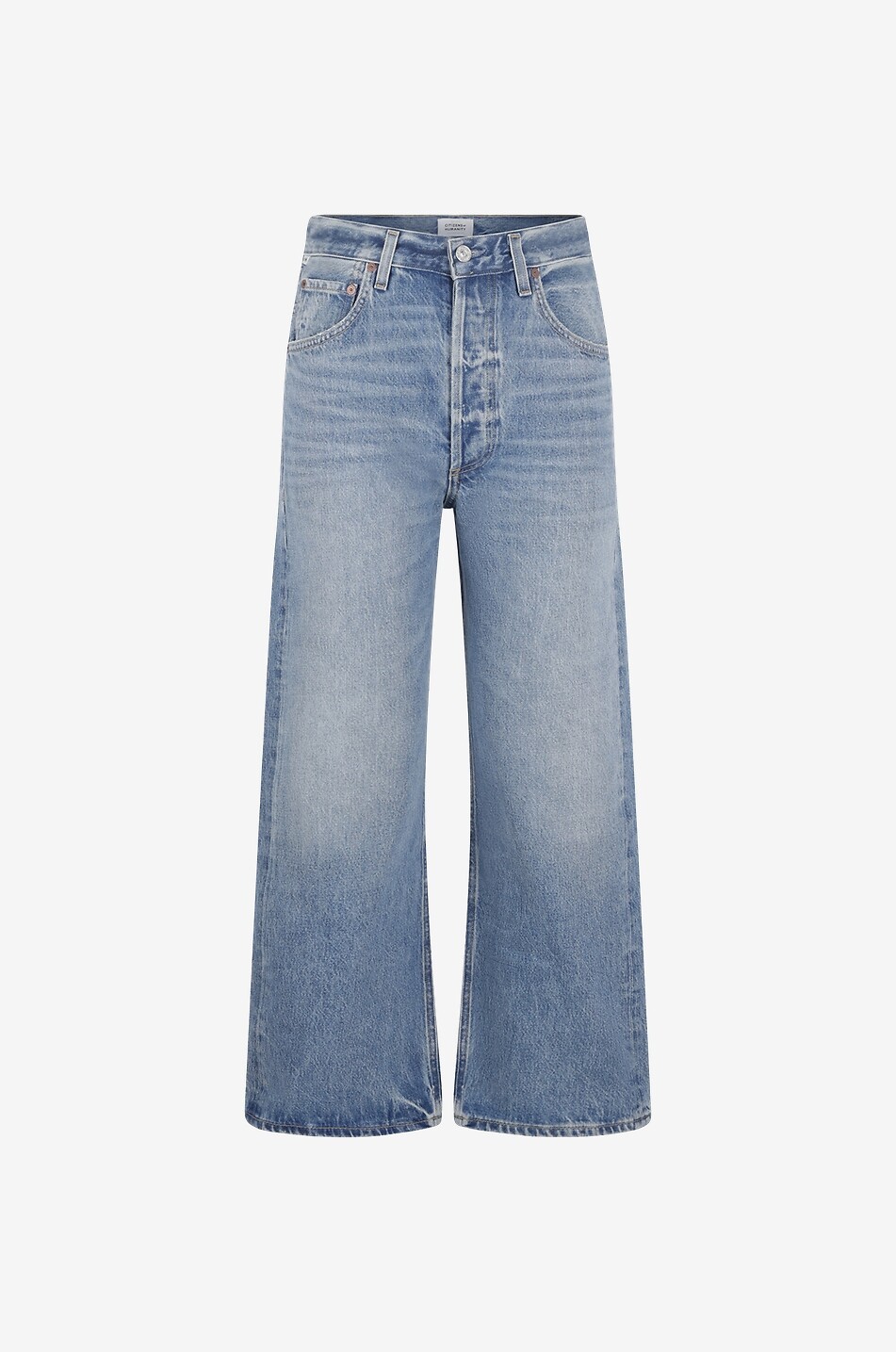 Gaucho recycled cotton wide-leg jeans