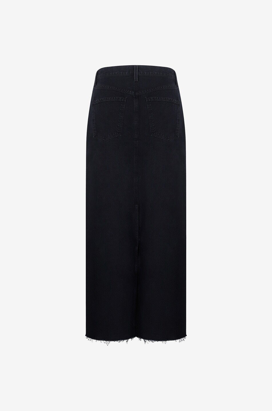 AGOLDE Hilla organic cotton maxi skirt Women BLACK 2