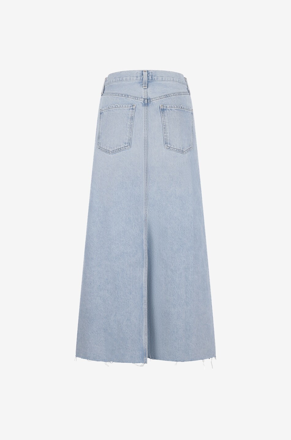 AGOLDE Jupe longue en coton recyclé Hilla Femme BLEU CLAIR 2