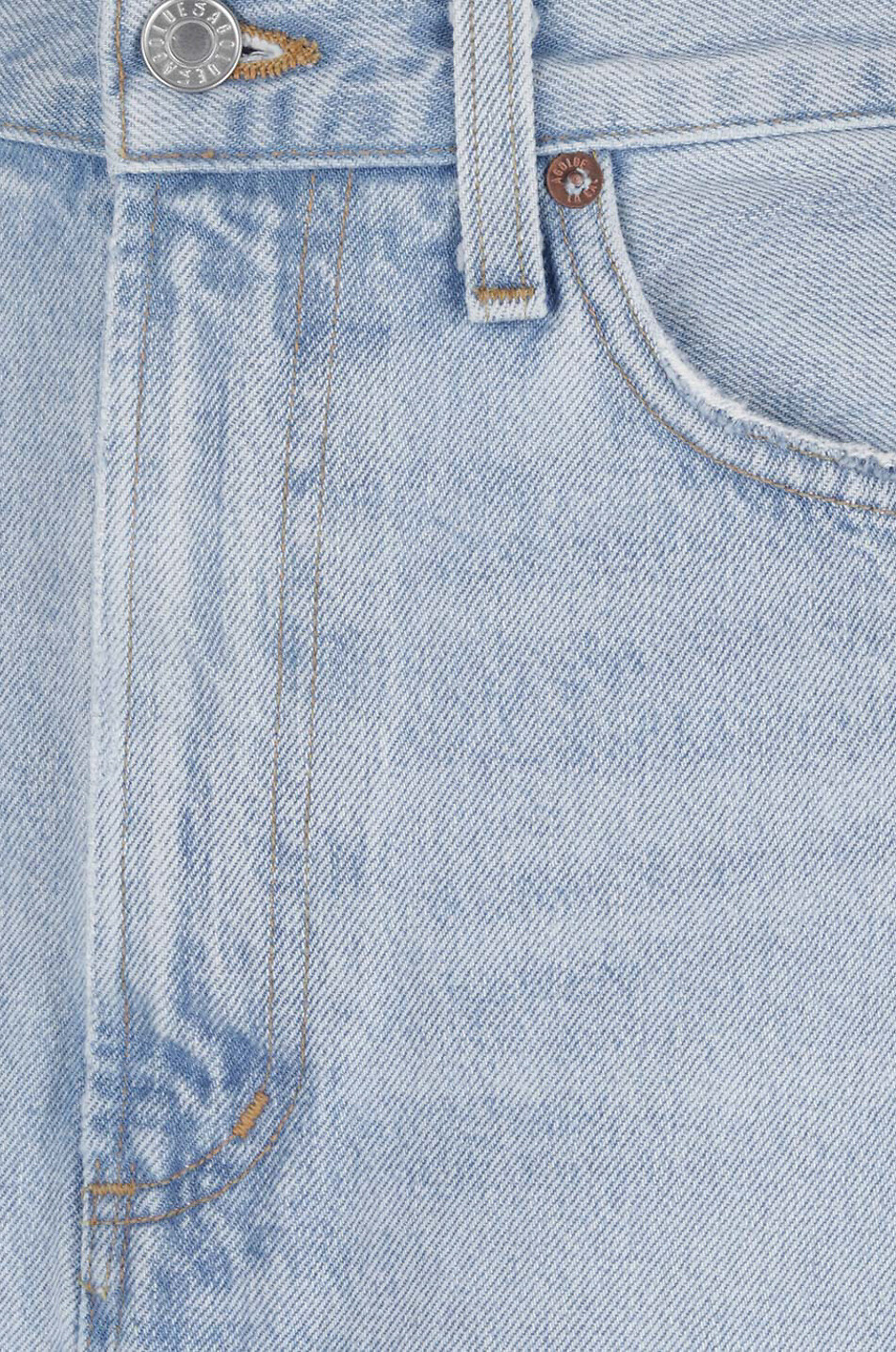 AGOLDE Jupe longue en coton recyclé Hilla Femme BLEU CLAIR 7