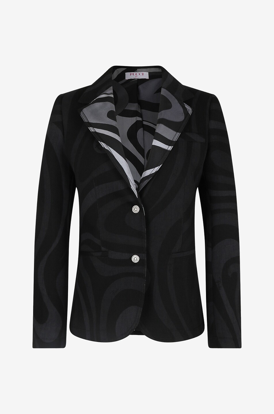 PUCCI Blazer aus Denim und Seide Marmo Damen SCHWARZ 1