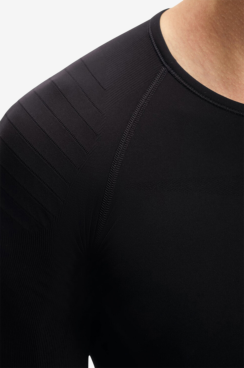 FALKE Langarm-Ski-Unterhemd Warm Tight Fit Herren SCHWARZ 6