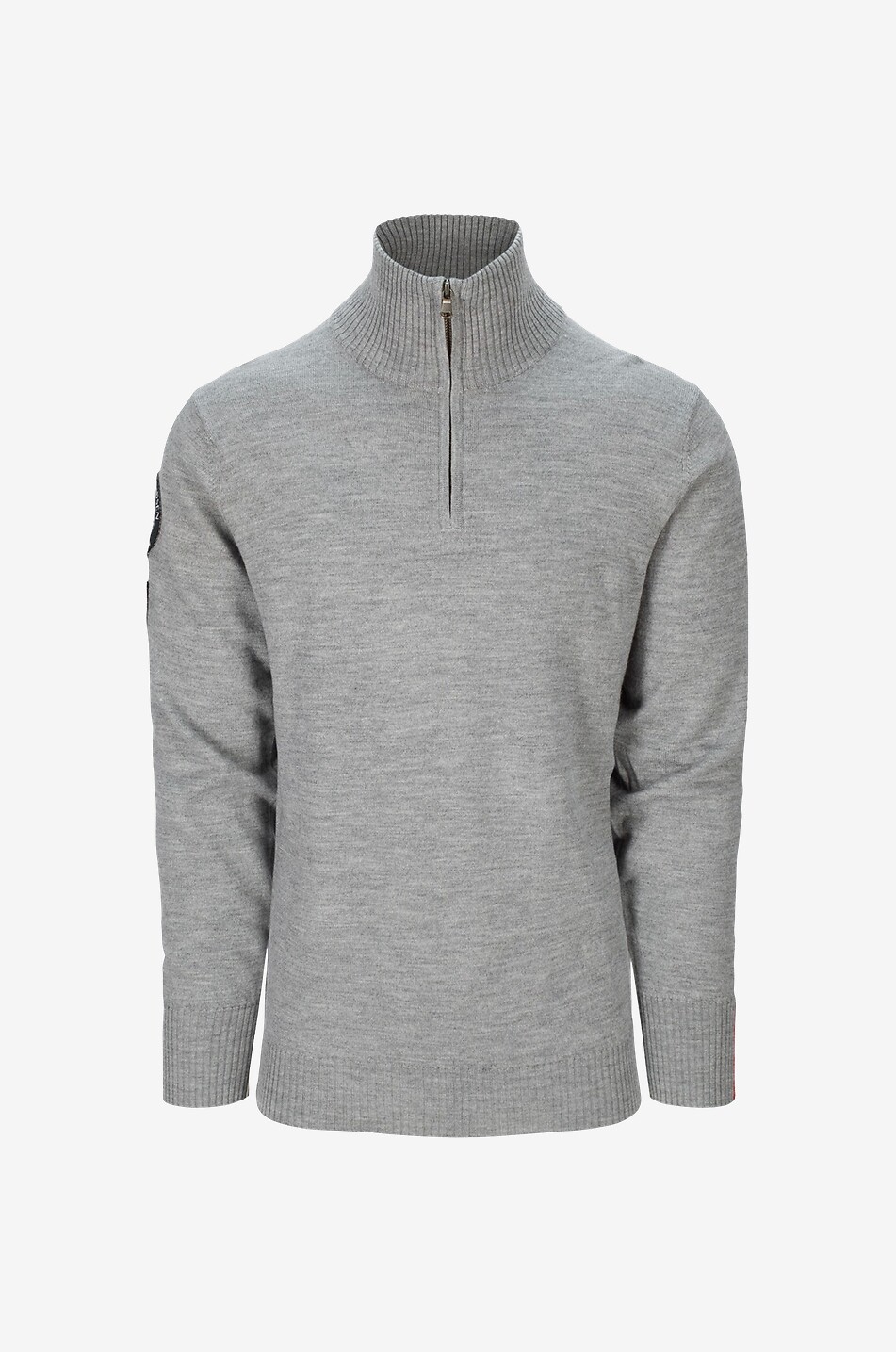 AMUNDSEN Pullover mit Stehkragen und Reissverschluss Peak M Herren HELLGRAU 1