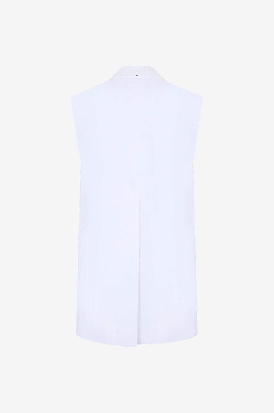 SPORTMAX Cima sleeveless poplin blazer Women WHITE 2