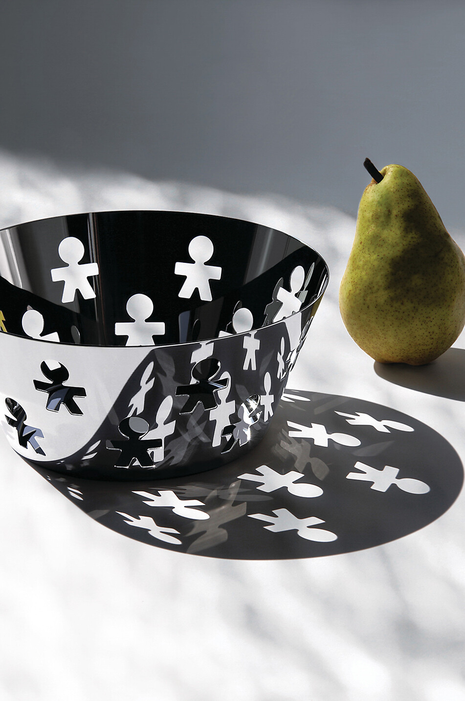 ALESSI Korb aus Edelstahl Girotondo KK04 - D20,5 Haus STAHLFARBEN 3