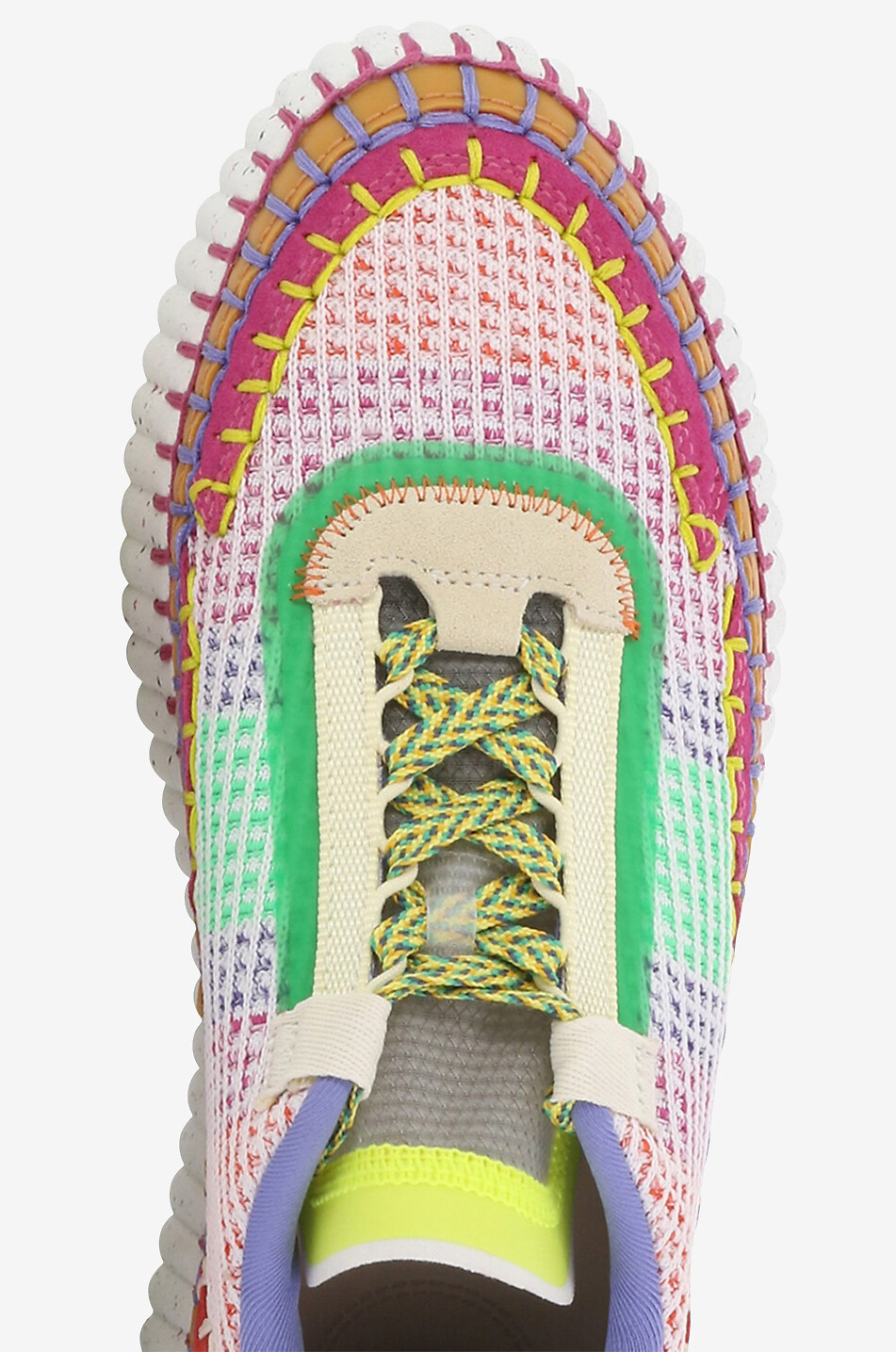 CHLOE Nama Eco-friendly low top mesh sneakers Women RED 5