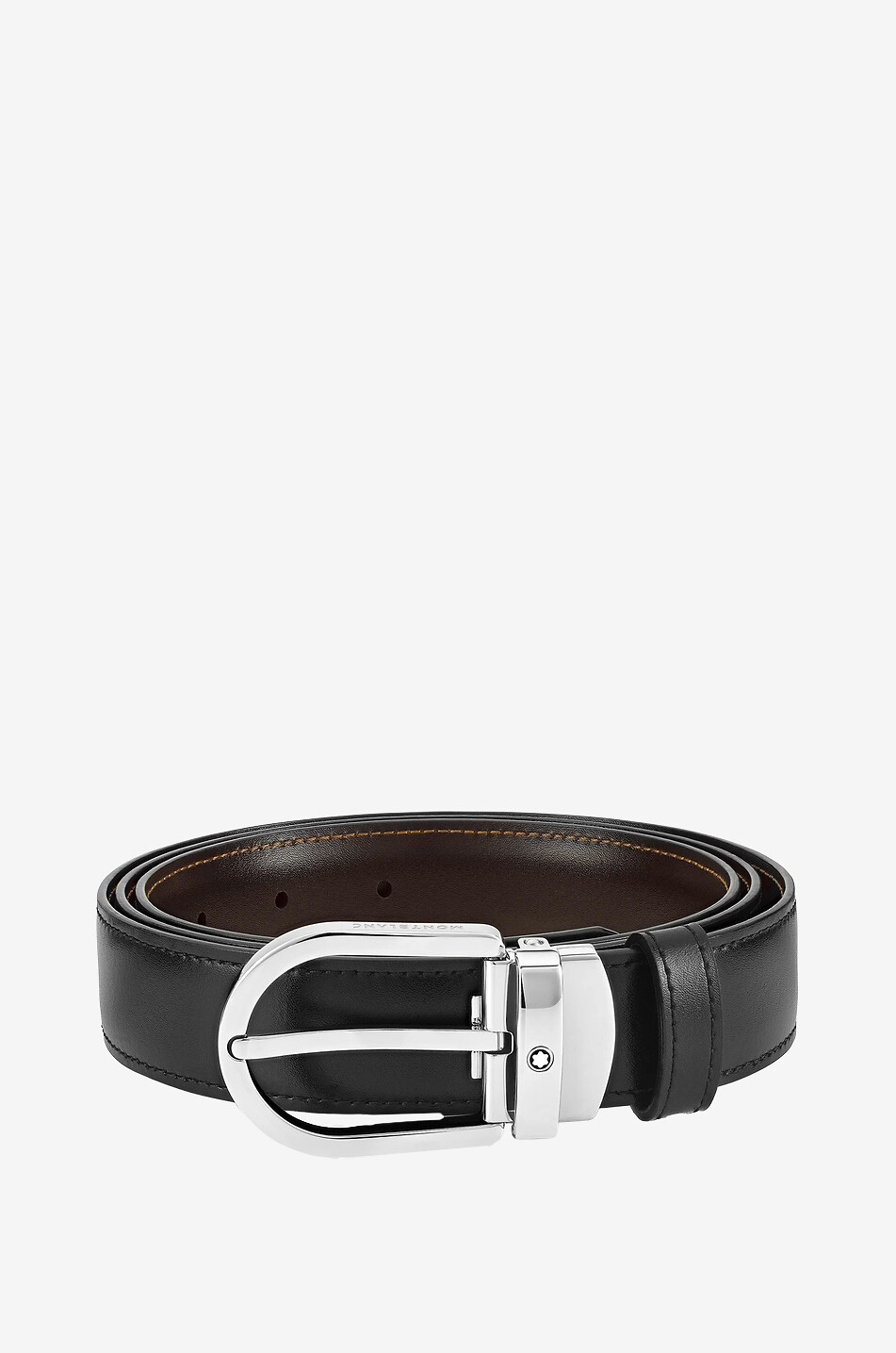 Reversible leather belt