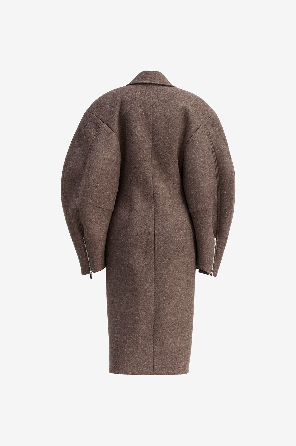 JACQUEMUS Taillierter Dreiviertelmantel Le manteau Croissant Damen BRAUN 2