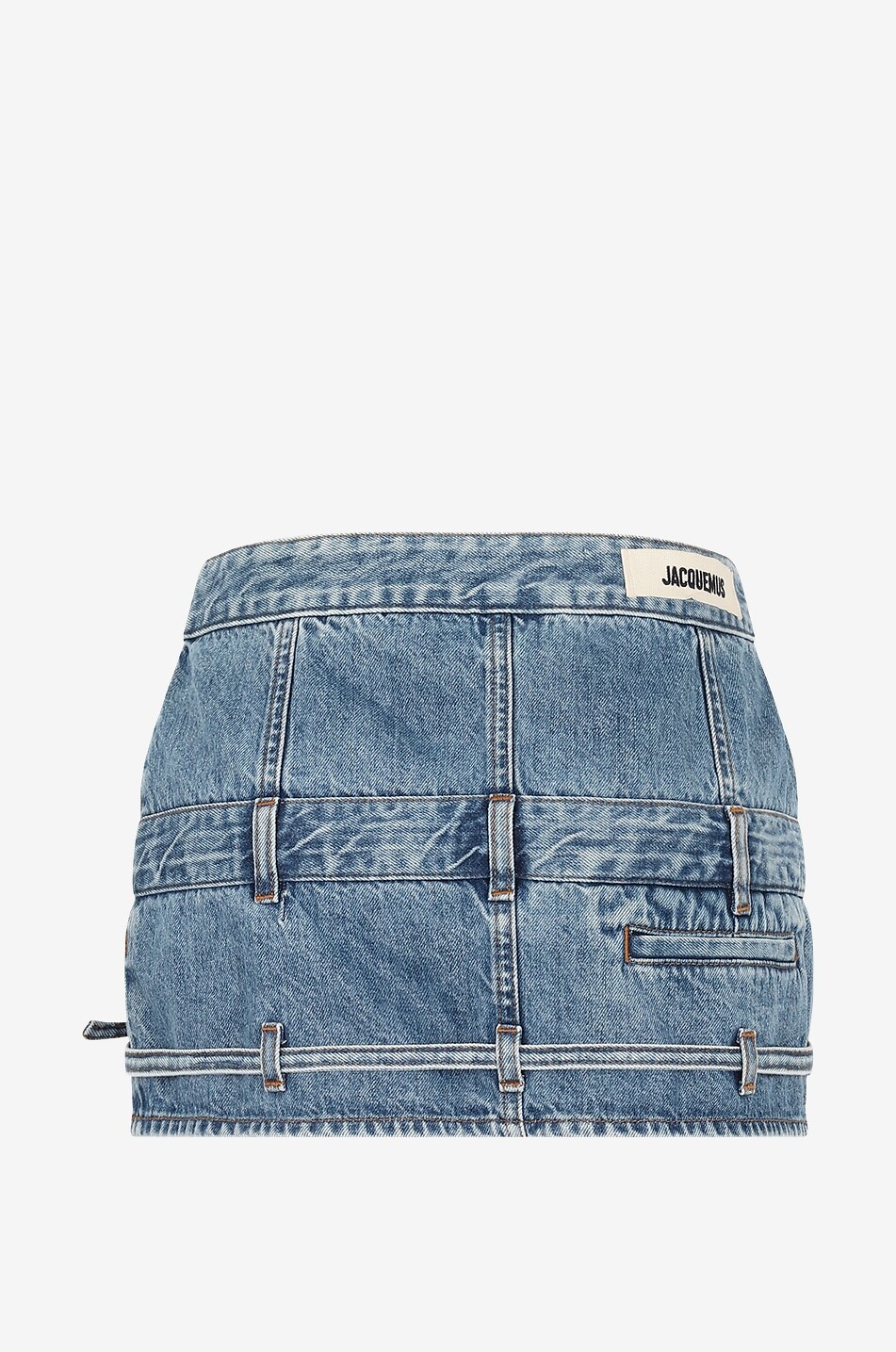 Minijupe en denim délavé La Mini de Nîmes Criollo