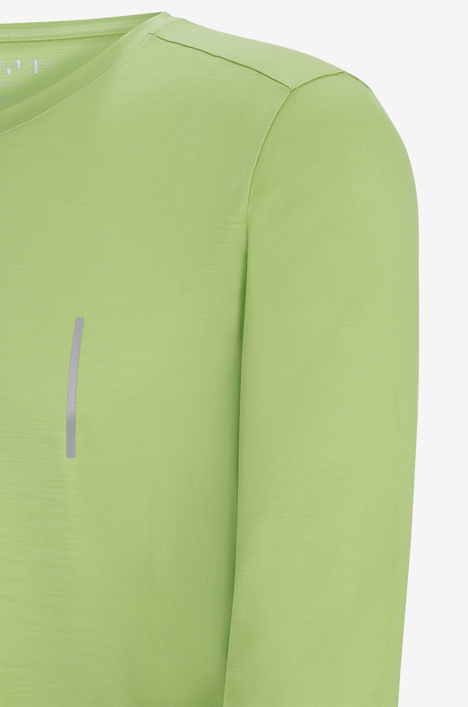 EMYUN T-shirt à manches longues en laine mérinos Bulle Homme VERT 3