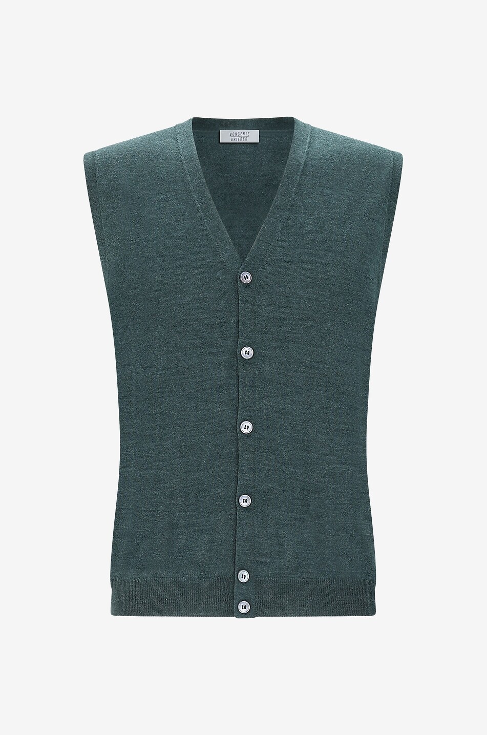 Gilet en maille de laine et soie à col V