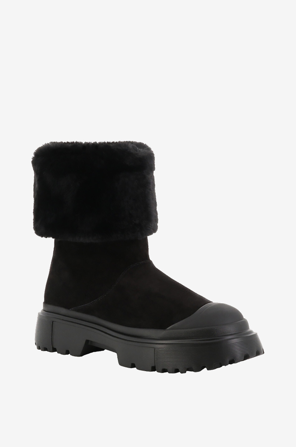 HOGAN Warme Stiefeletten mit Plüschfutter H619 Damen SCHWARZ 1
