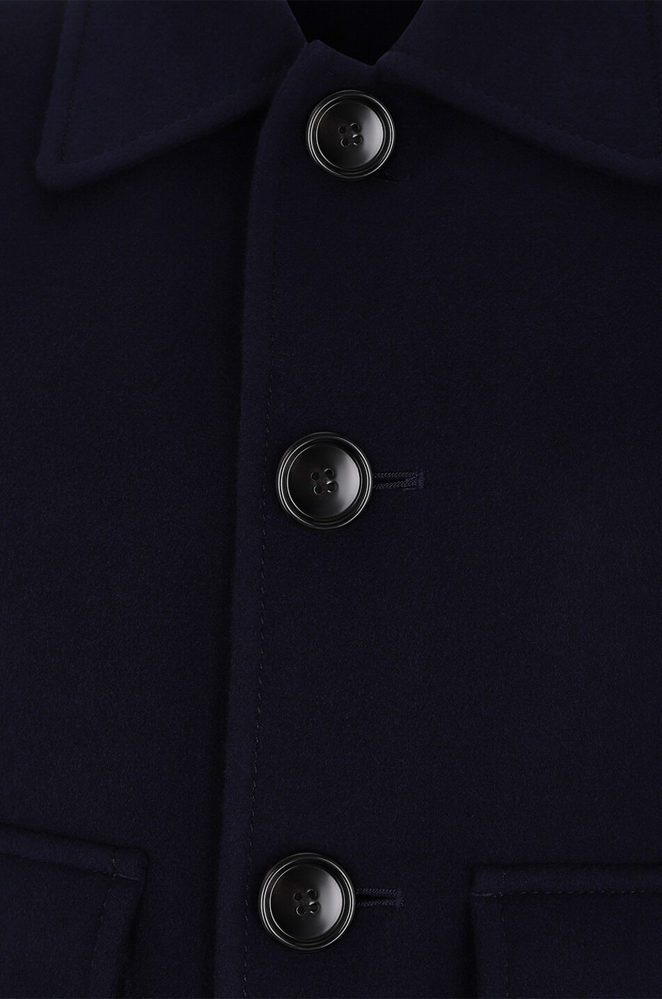 Veste boxy double face en laine et cachemire