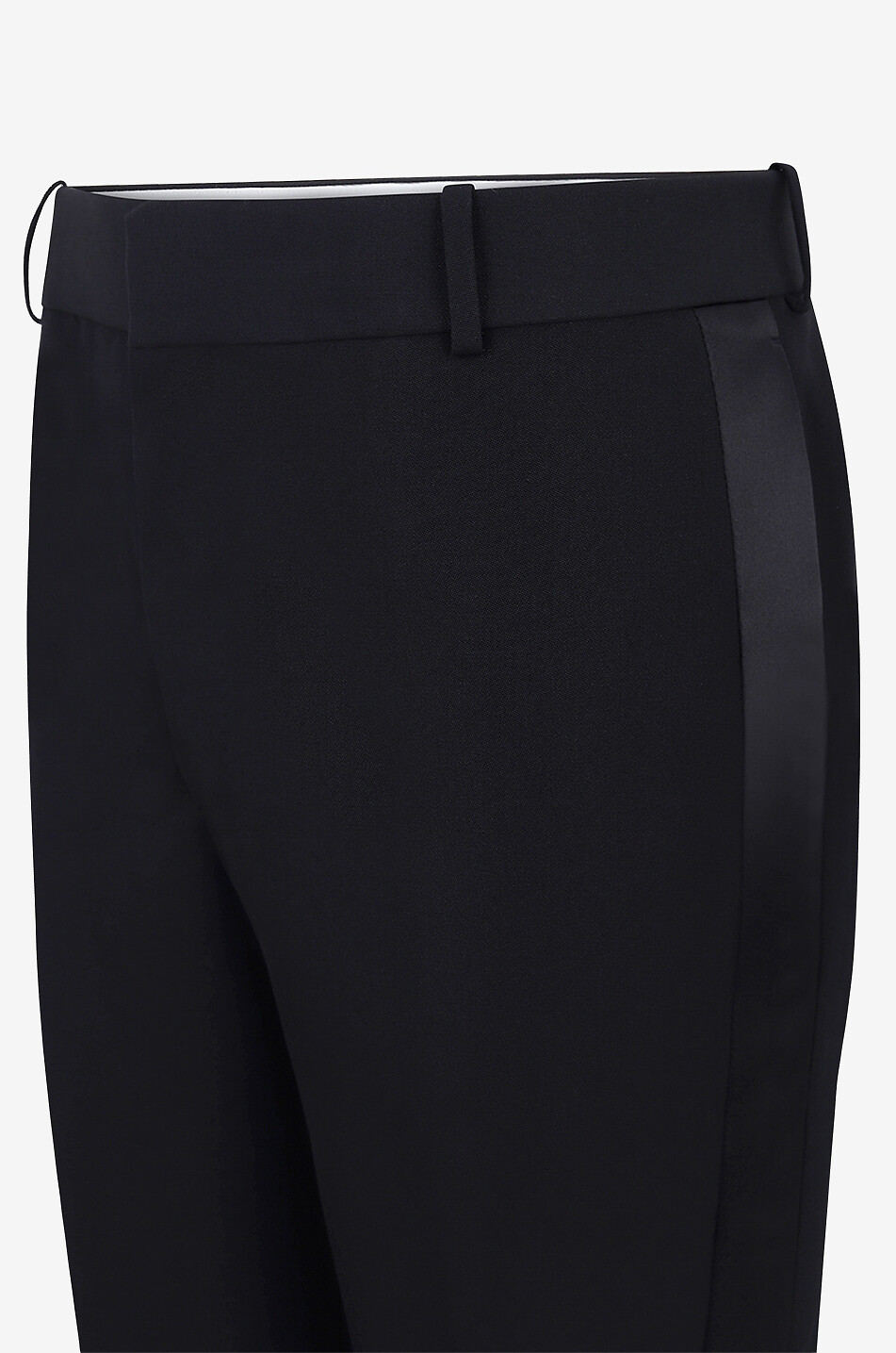ALEXANDER McQUEEN Tuxedo trousers with side stripes Men BLACK 3