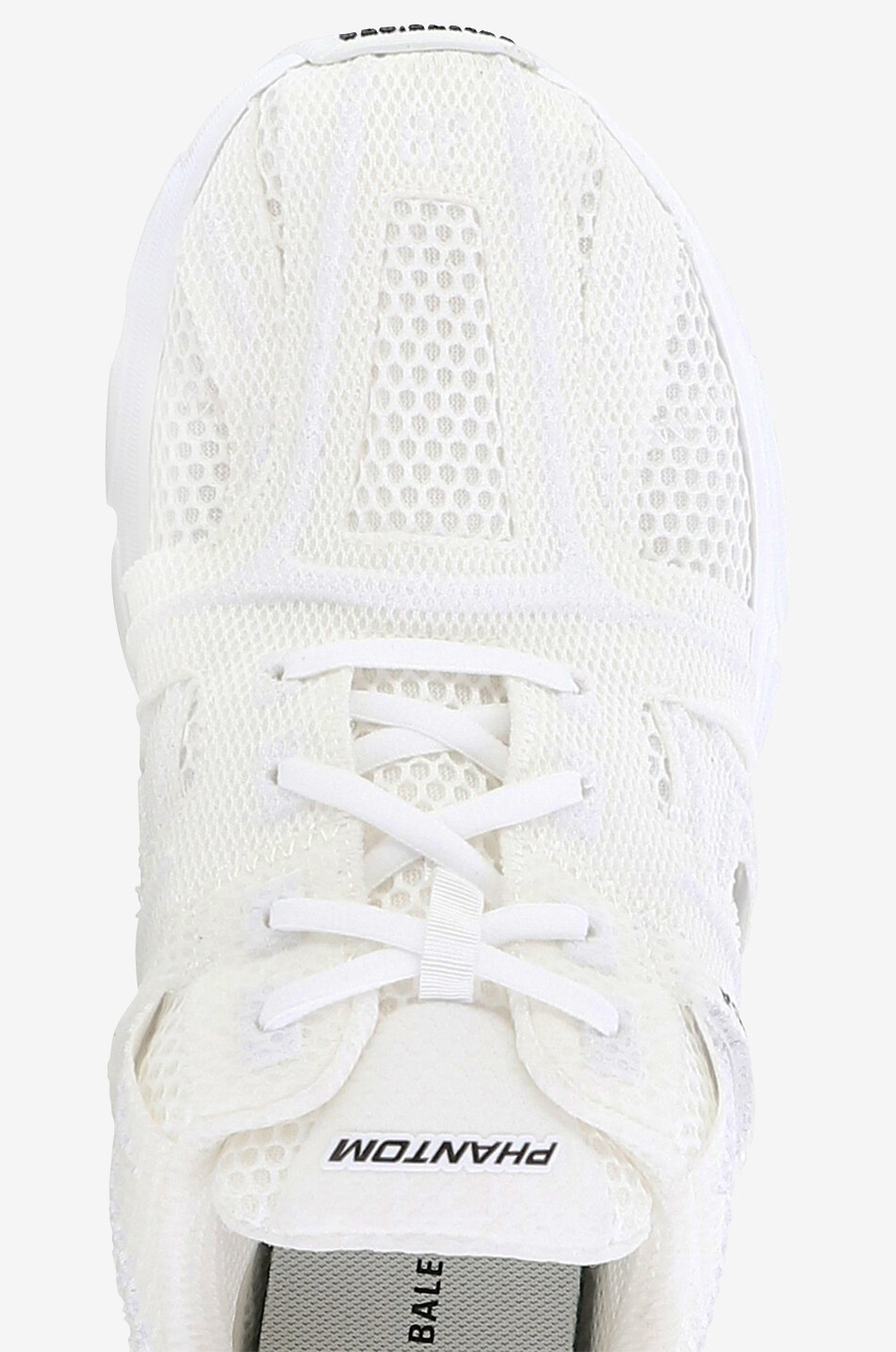 BALENCIAGA Baskets basses à lacets en mesh Phantom Femme BLANC 5