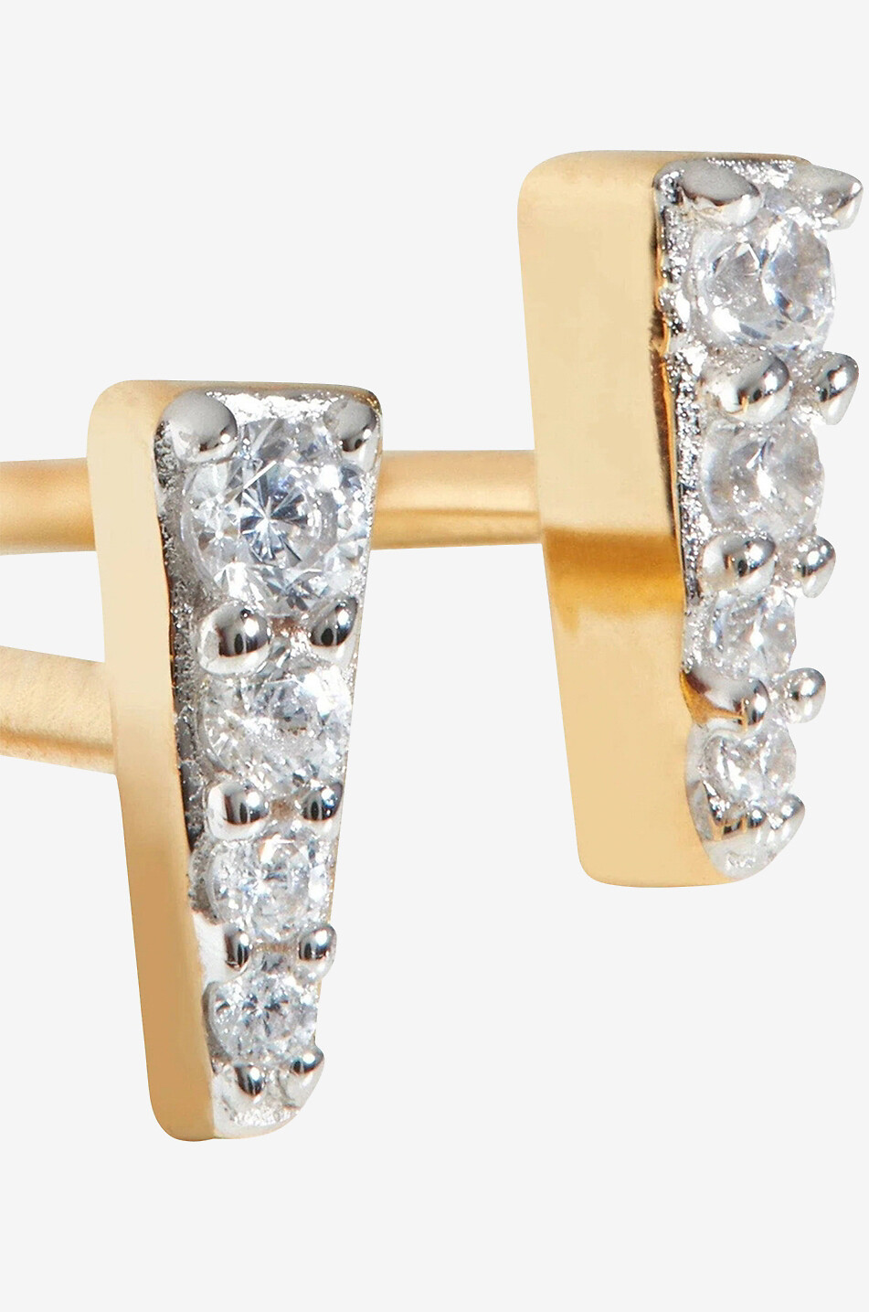 Kristallbesetzte Ohrstecker Celestial Pave Spike