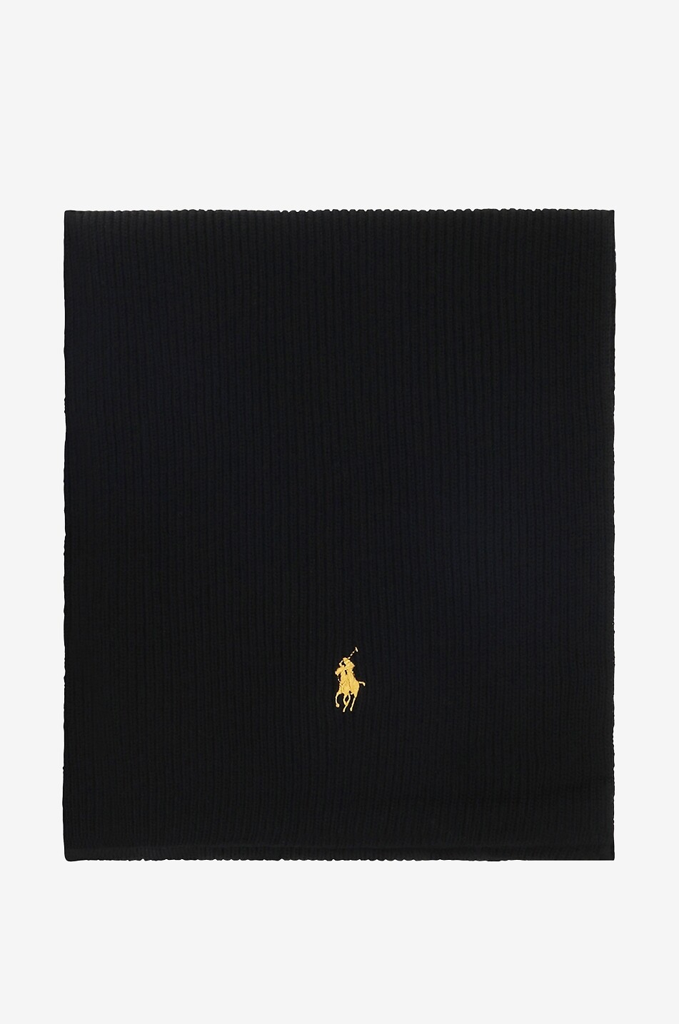 POLO RALPH LAUREN Schal aus Wolle mit Stickerei Pony Herren SCHWARZ 1
