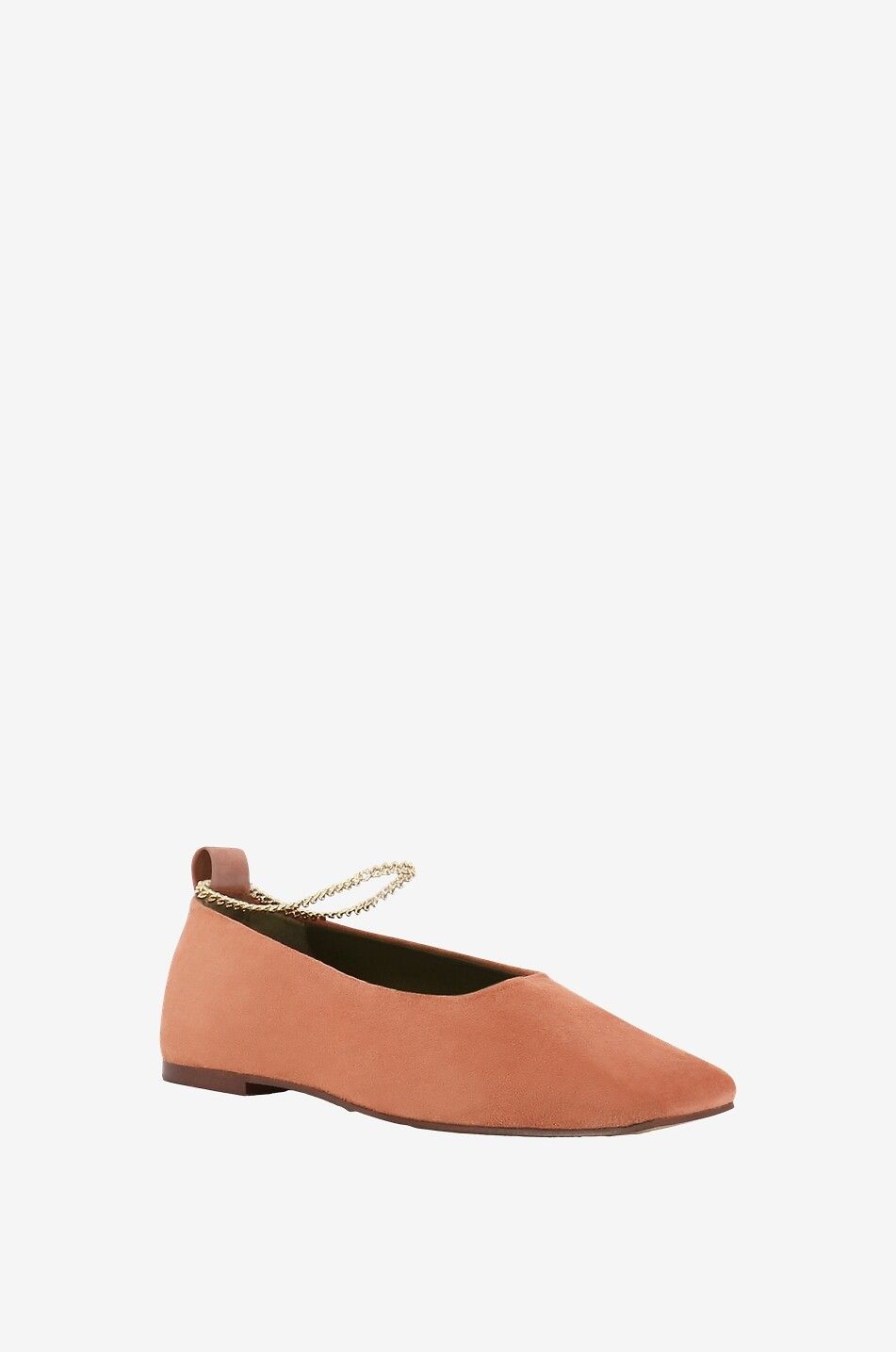 MARIA LUCA Augusta square-toe leather ballet flats Women PINK 1