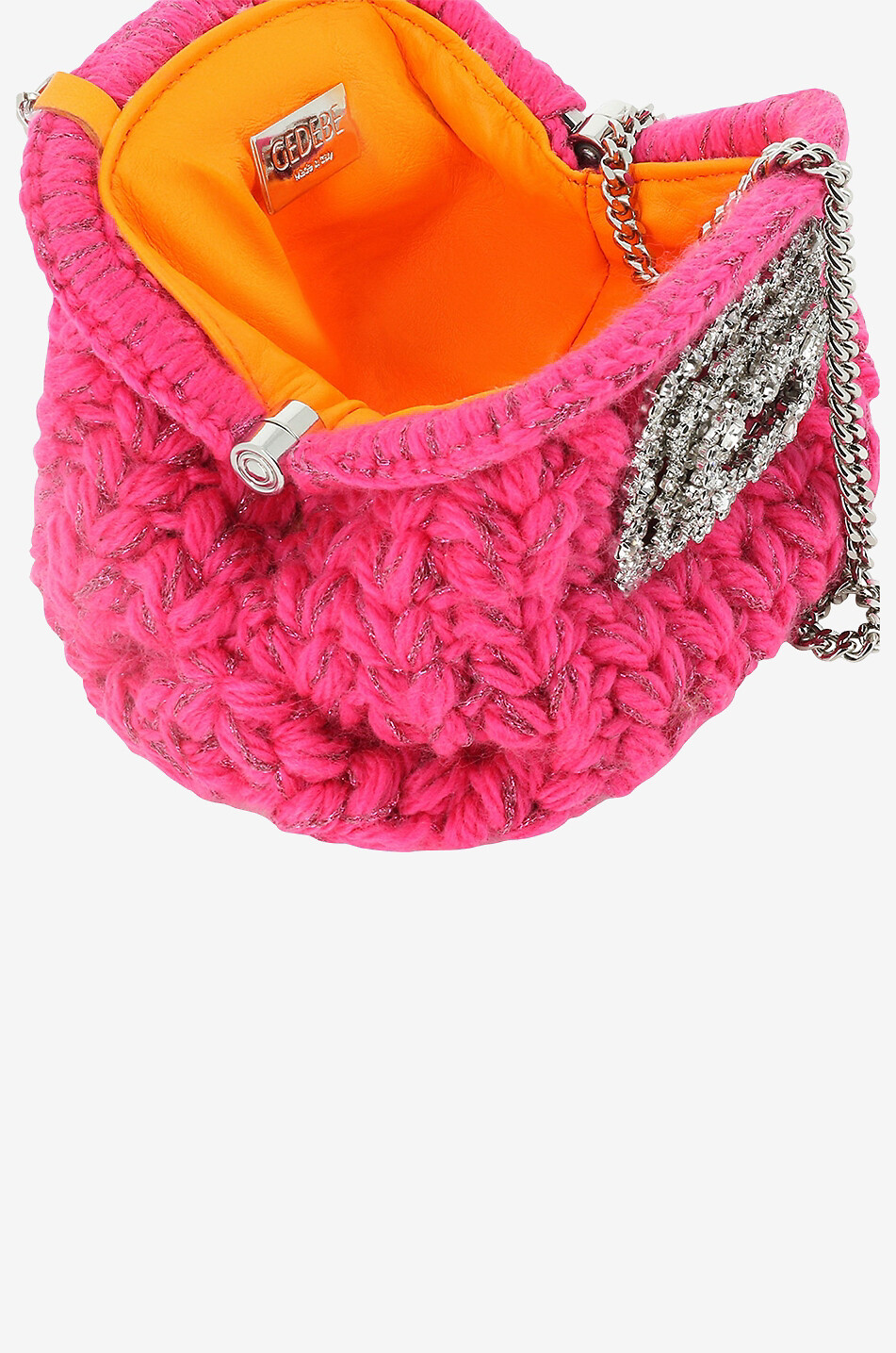 Pochette en maille et lurex Mama