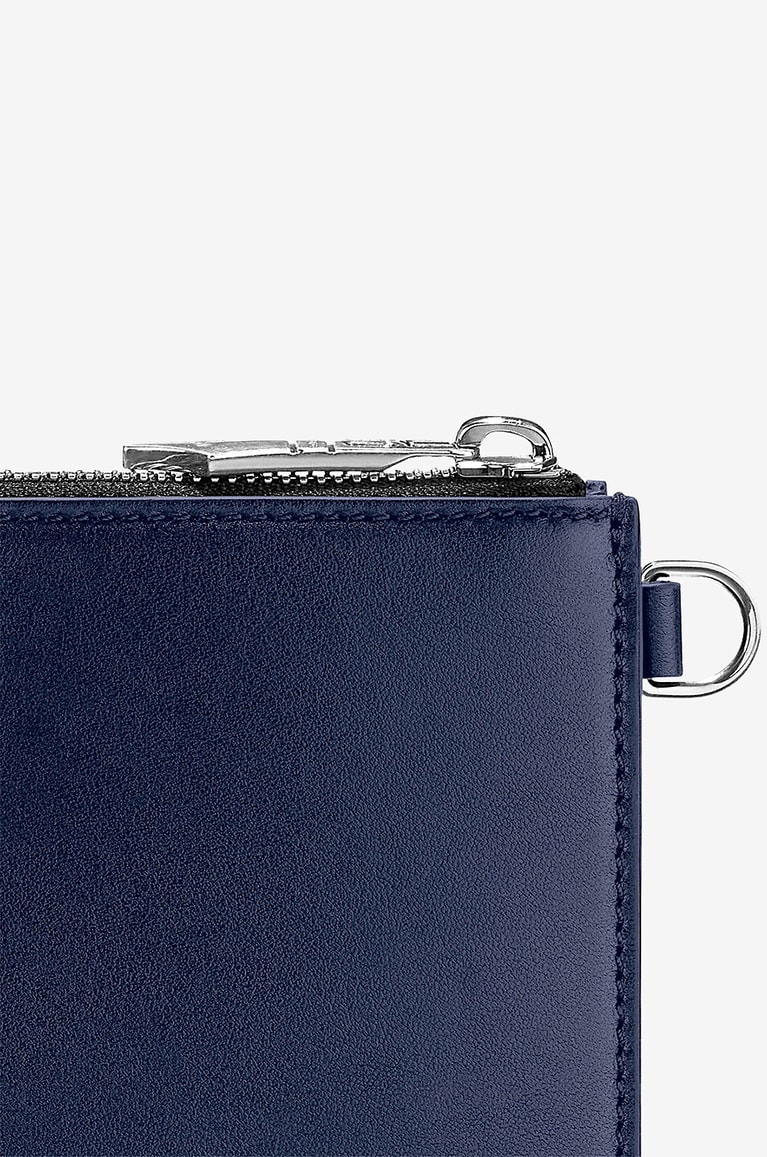 MONTBLANC Portfolio aus Glattleder mit Reissverschluss Meisterstück Herren BLAU 5