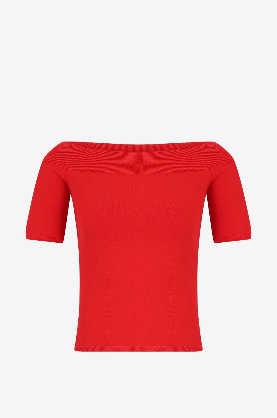 Off-shoulder knit top