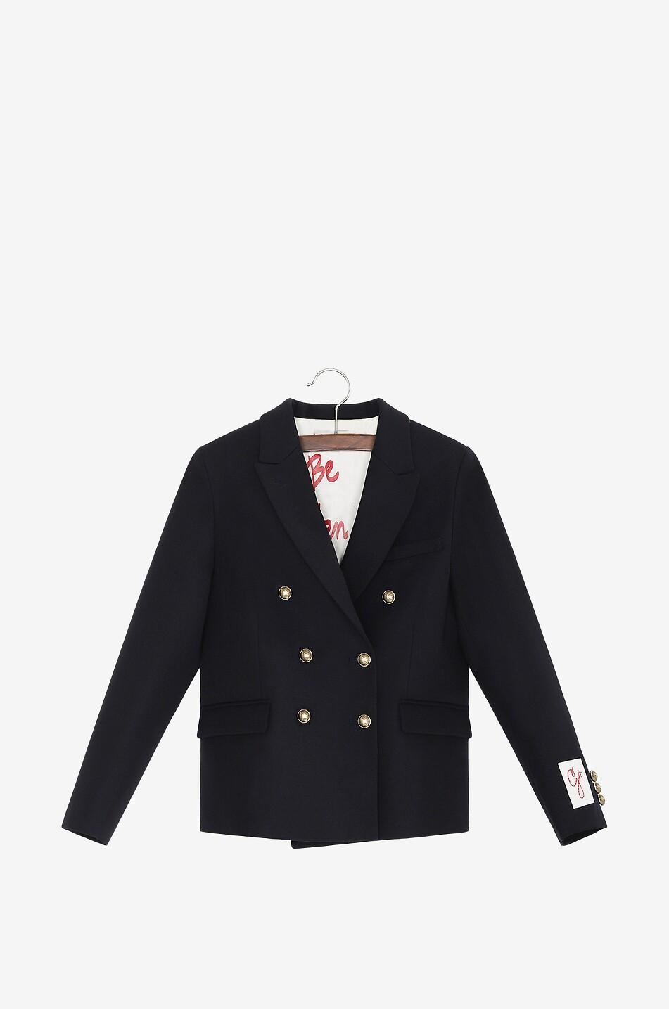GOLDEN GOOSE Blazer enfant à boutonnage double Anastasia Garçon BLEU FONCE 1