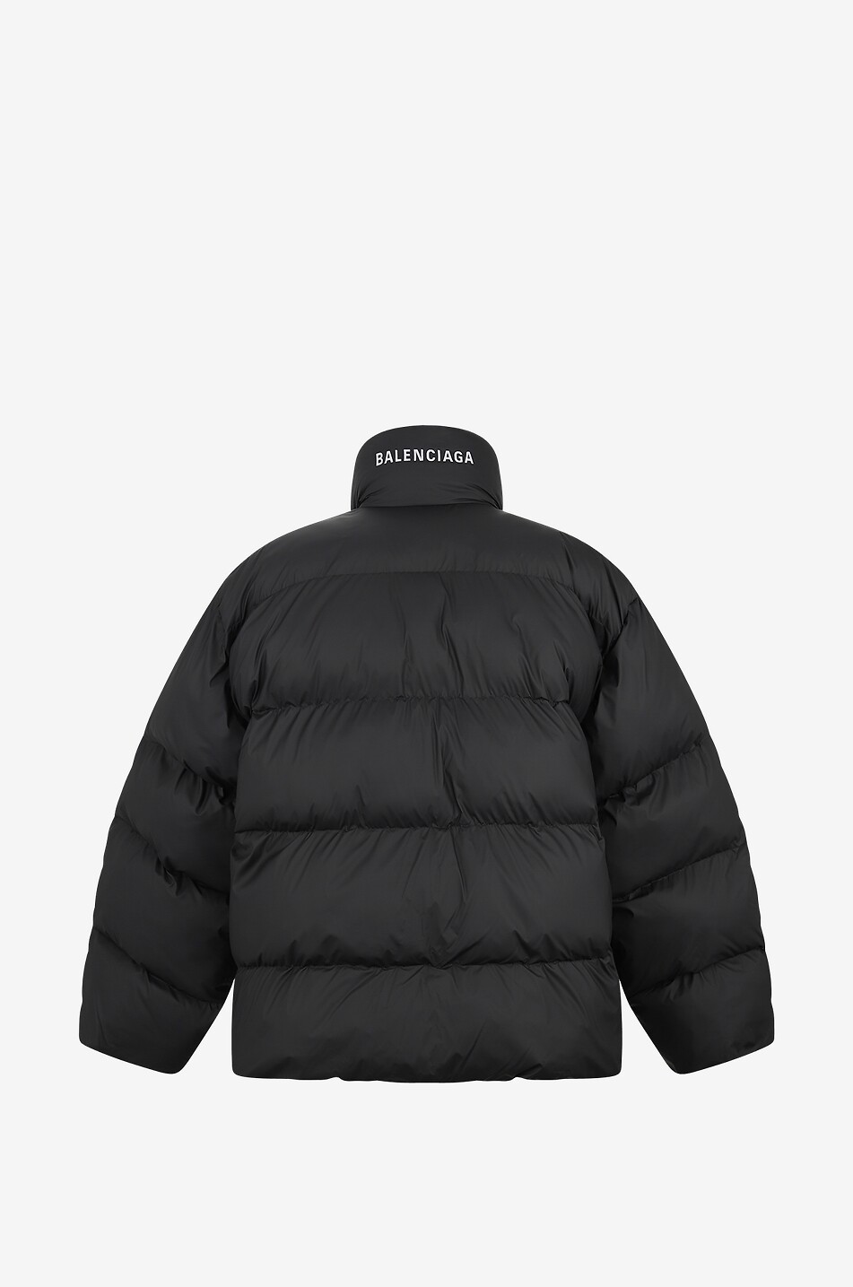 BALENCIAGA Beschichtete Oversize-Daunenjacke Wrap Herren SCHWARZ 2