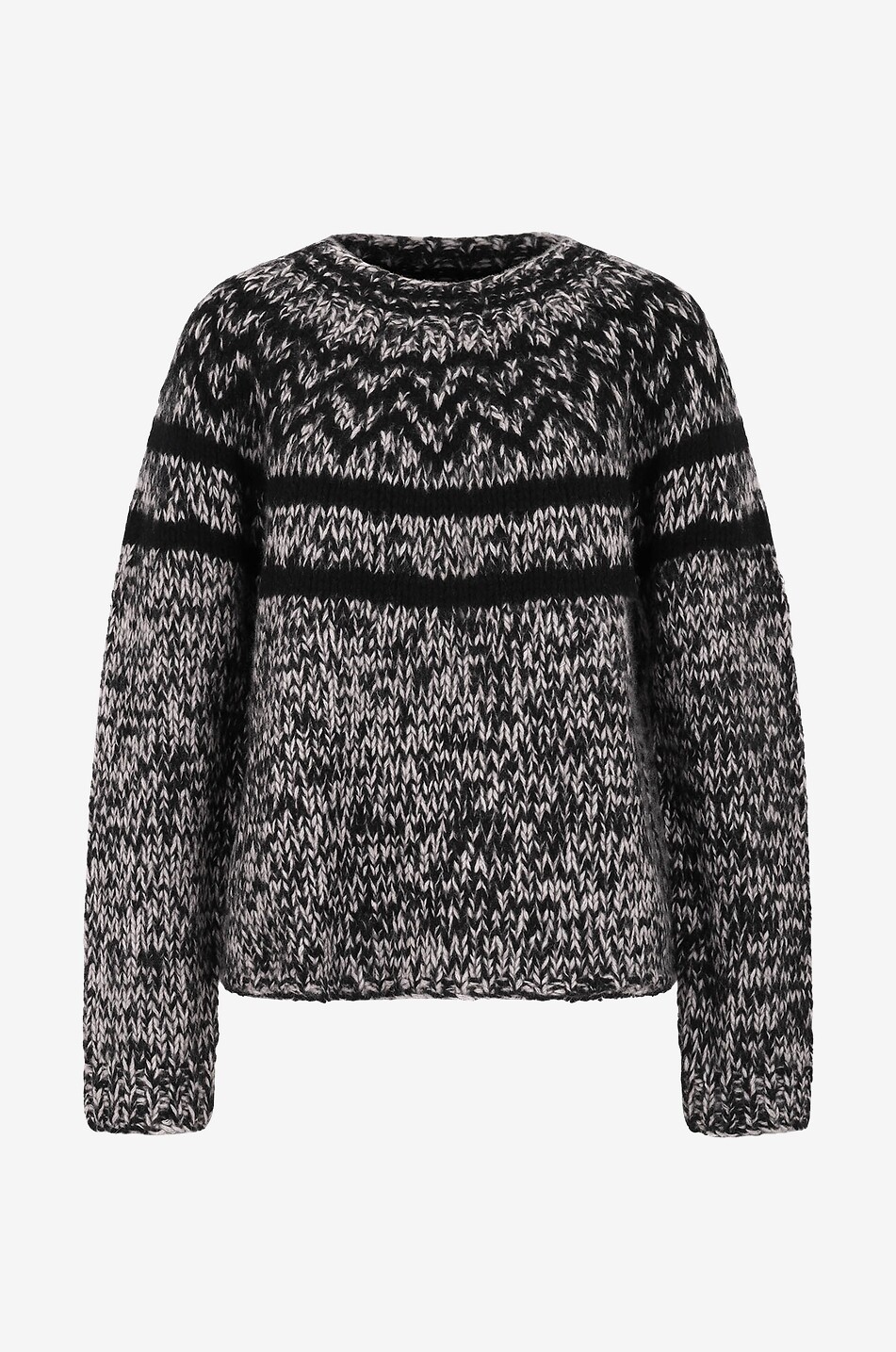 HEMISPHERE Pull jacquard à motifs et col montant Femme MULTICOLORE 1