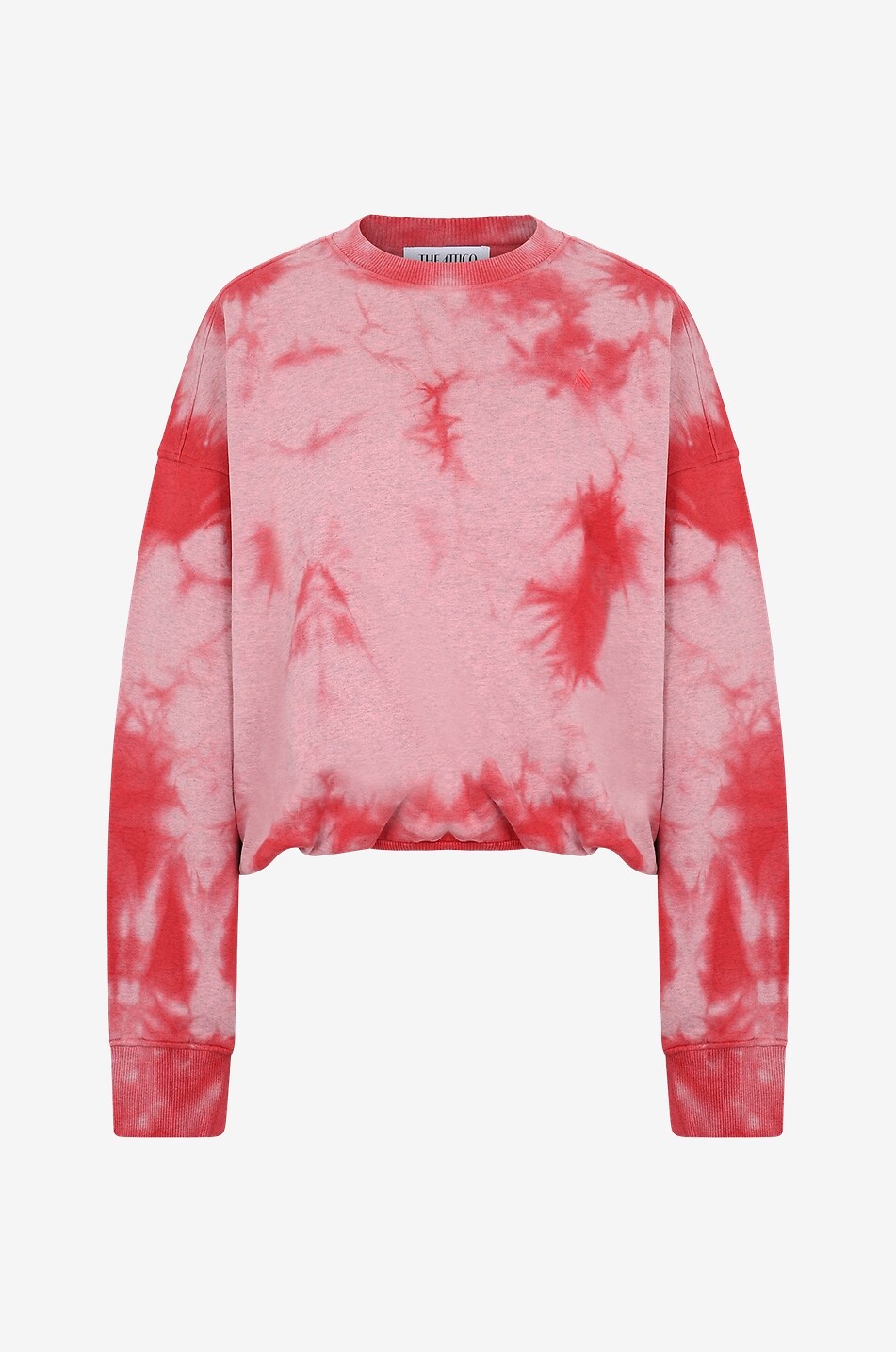 Tie and Dye printed boxy sweatshirt