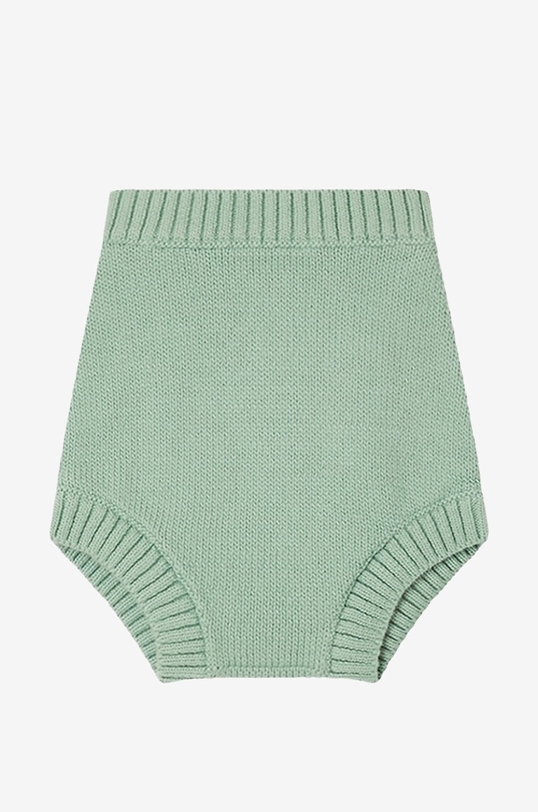 BONPOINT Capricioso cotton round neck baby cardigan Baby GREEN 1