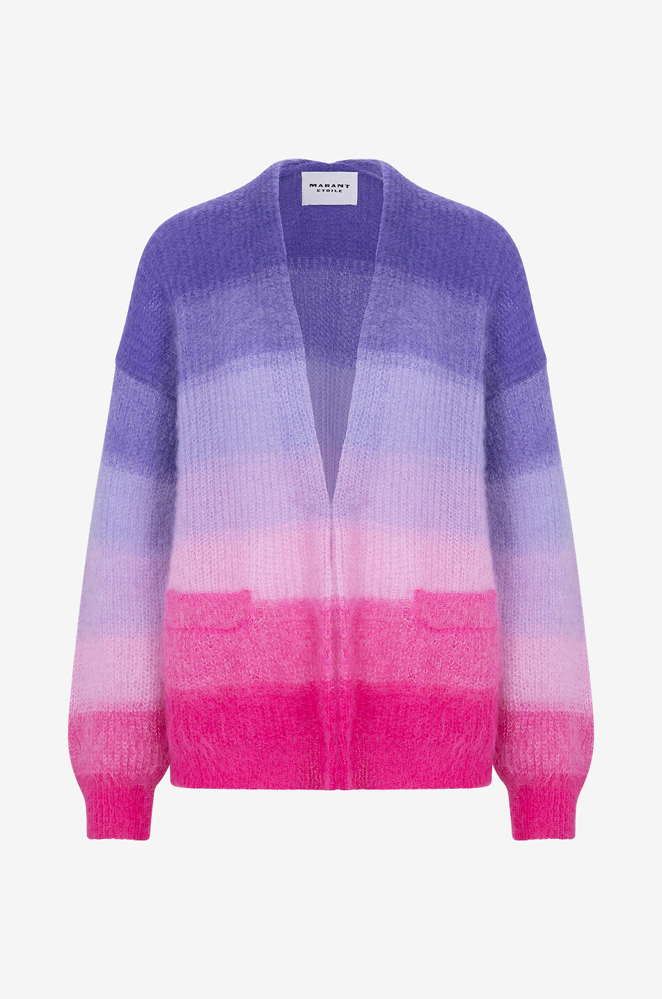 Dana colour gradient mohair cardigan