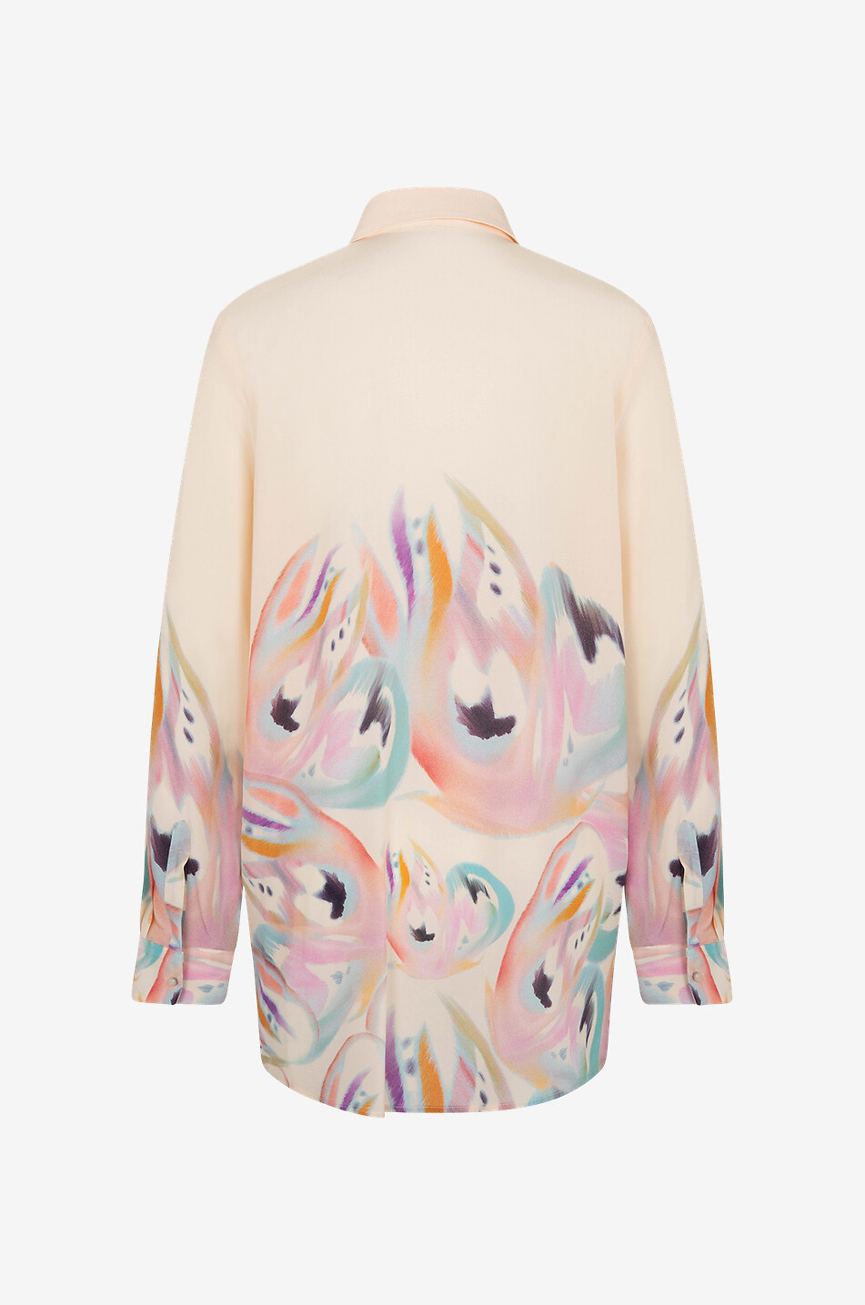Butterfly Wings oversize silk crepe top