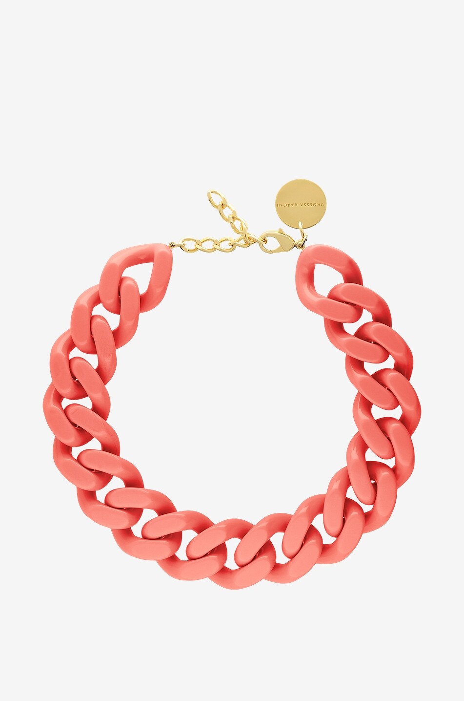 big Flat Chain chunky acetate necklace