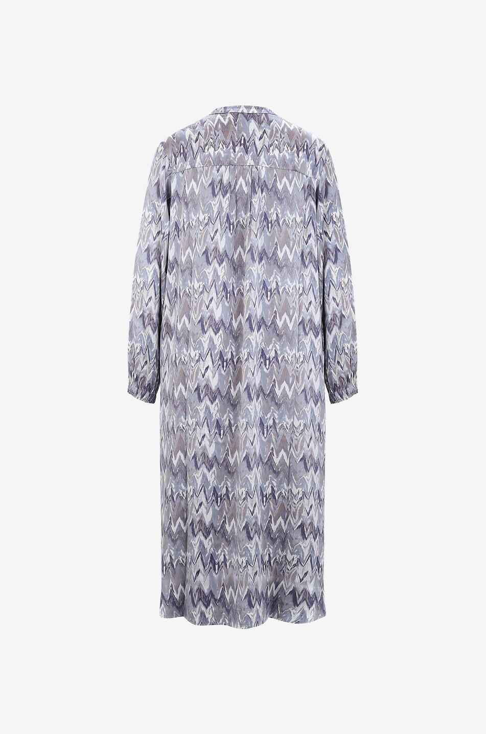 HEMISPHERE Ferosa zigzag patterned satin tunic dress Women MULTI COLOURED 2