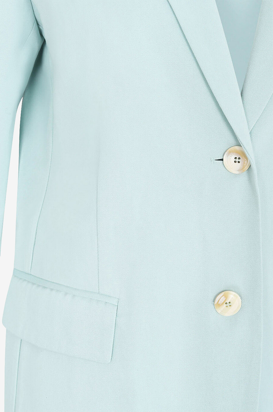 TWINSET Blazer en coton et lin Femme VERT CLAIR 3