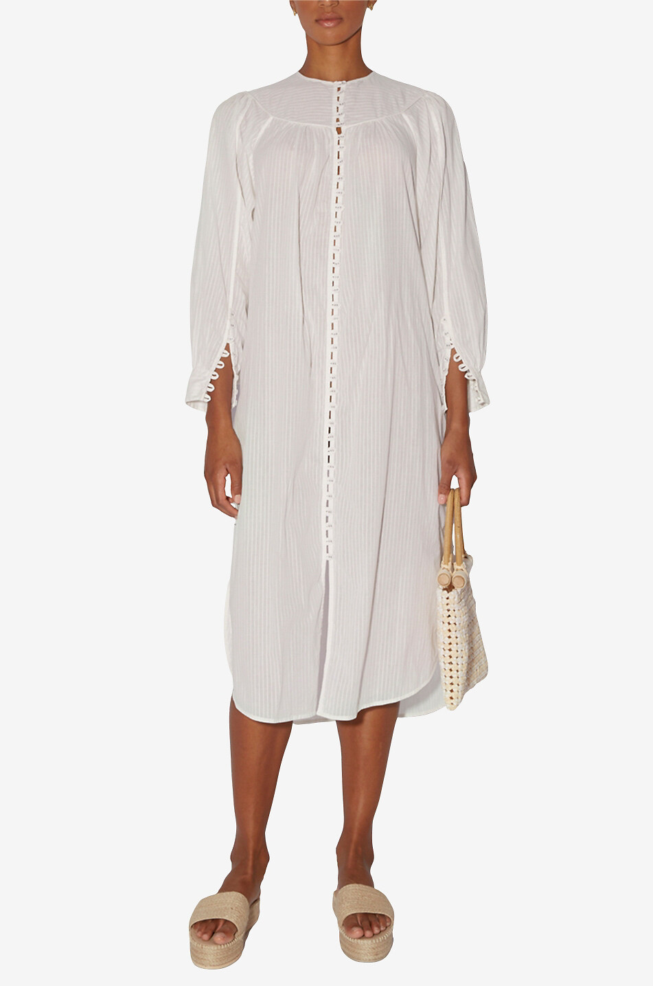 Robe midi en coton Suleo