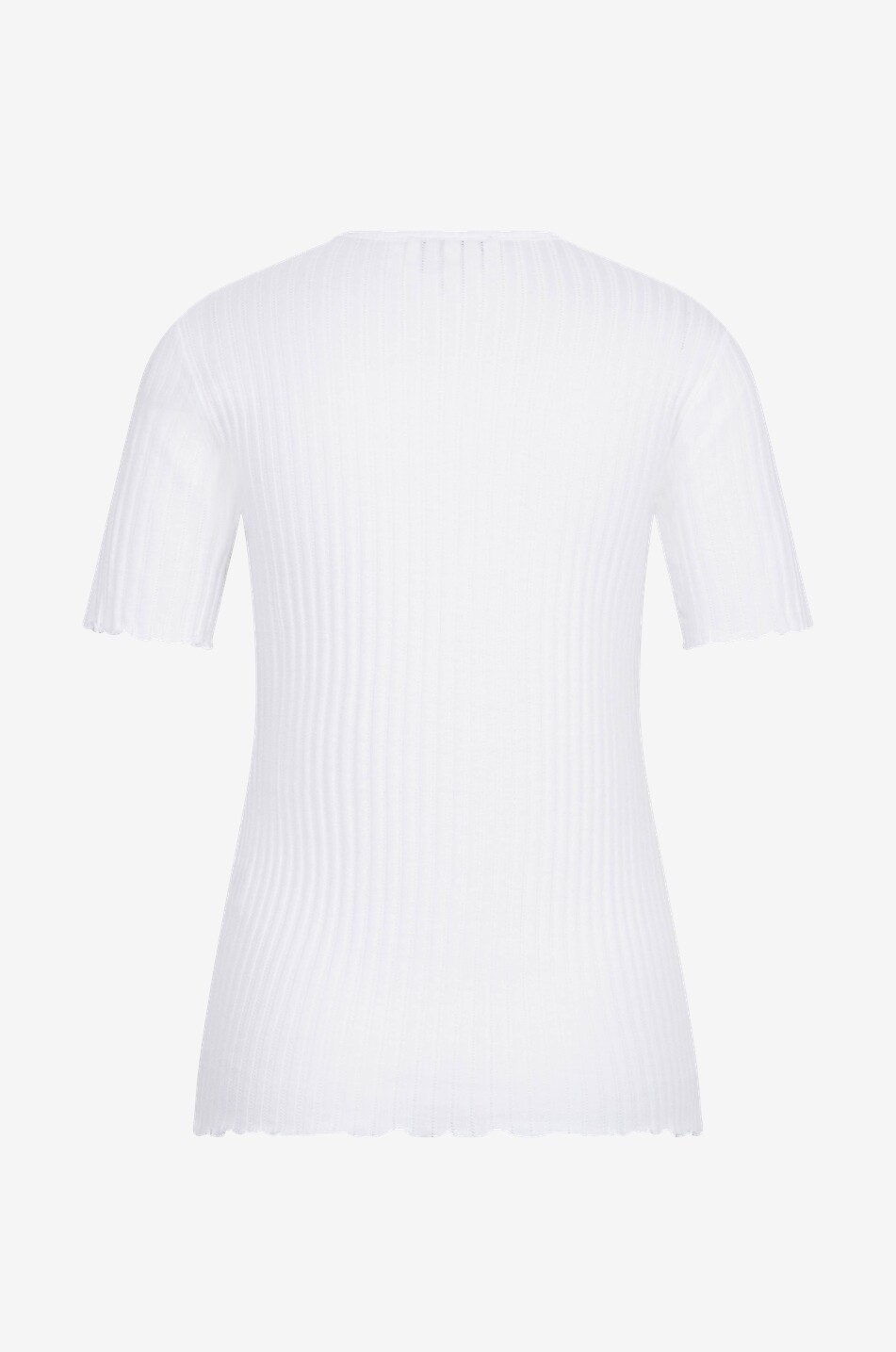 A.P.C. Kurzarm-Lochstrick-Top Elena Damen WEISS 2