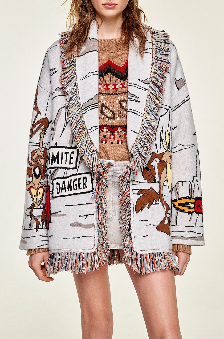 ALANUI Jacquard-Cardigan Race To The South Pole Damen BUNT 3