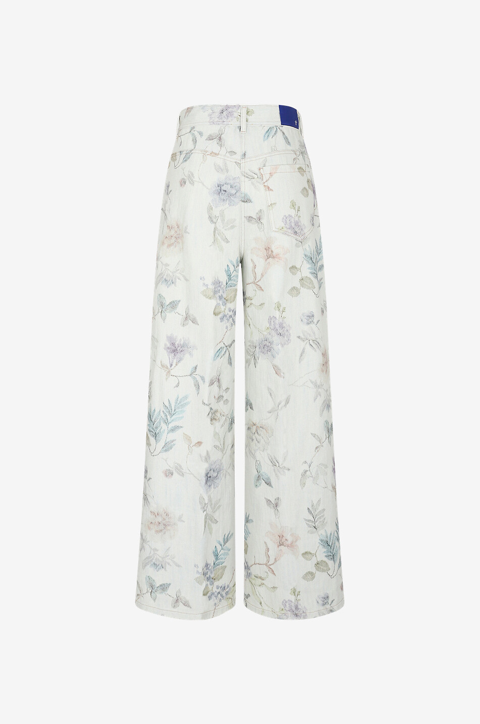 FORTE FORTE Kiss From a Rose cotton straight leg jeans Women BLUE 2