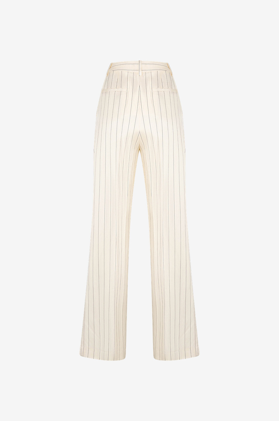 Pantalon à jambes larges en viscose et lin Nata