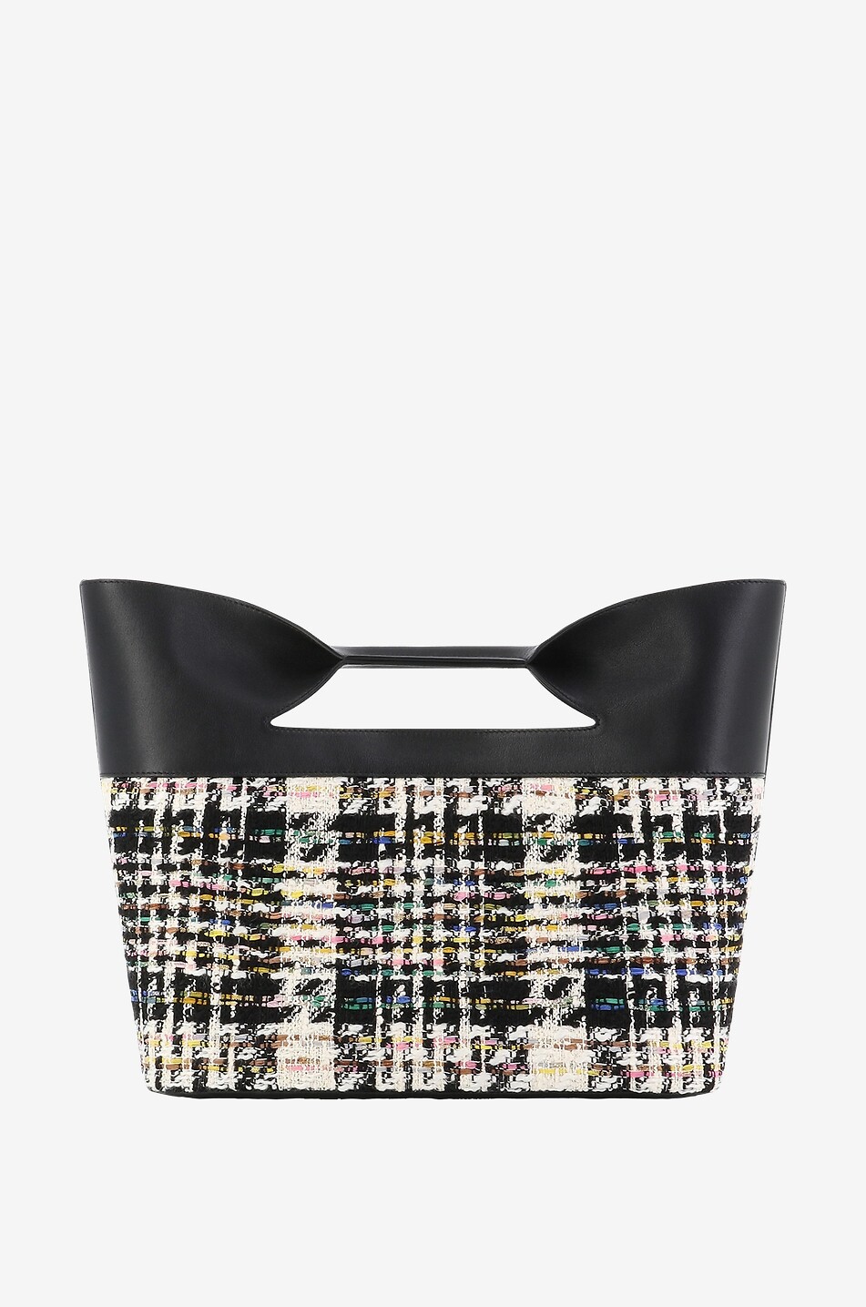 ALEXANDER McQUEEN The Bow Small tweed tote bag Women MULTI COLOURED 3